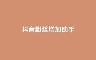 抖音粉丝增加助手 - 抖音粉丝增长攻略分享!