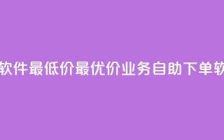 ks业务自助下单软件最低价 - 最优价ks业务自助下单软件推荐!