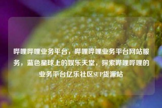 哔哩哔哩业务平台，哔哩哔哩业务平台网站服务，蓝色星球上的娱乐天堂，探索哔哩哔哩的业务平台亿乐社区SUP货源站