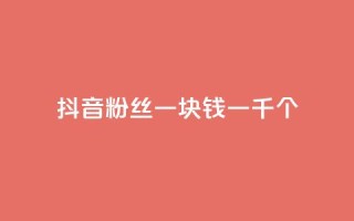 抖音粉丝一块钱一千个,ks直播平台正规吗 - 卡盟最低自助下单官网 - qq空间说说的浏览次数