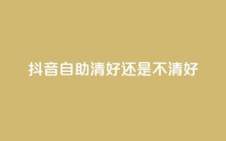抖音自助清好还是不清好 - 抖音自助清理是否有必要？你必须看这篇文章!