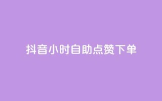抖音24小时自助点赞下单 - 抖音24小时自动点赞服务全新上线~