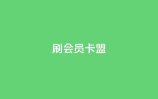刷vip会员卡盟 - 如何通过VIP会员卡盟实现你的游戏梦想!