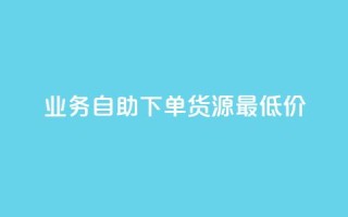 ks业务自助下单货源最低价 - ks业务自主下单获取最低货源价格~