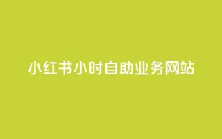 小红书24小时自助业务网站 - 小红书24小时便捷自助服务站!