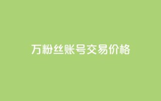 30万粉丝账号交易价格 - 30万粉丝账号交易价格揭秘：惊人价值引爆市场！~