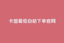 卡盟最低自助下单官网 - 卡盟官网自助下单，最低价格保证！!