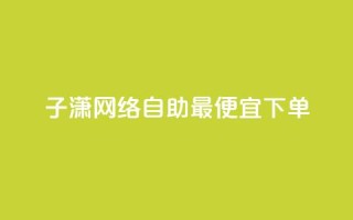 子潇网络自助最便宜下单 - 寻找最实惠的子潇网络自助下单服务?看这里!!