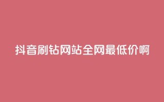 抖音刷钻网站全网最低价啊,快手涨赞涨流量 - 网红24小时下单助手 - dy十个点赞秒到账