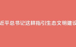 金句|习近平总书记这样指引生态文明建设