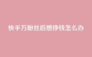 快手1万粉丝后想挣钱怎么办 - 如何在快手1W粉丝后实现赚钱?!