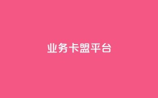 业务卡盟平台 - qq业务代下单