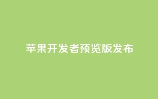 苹果 iOS／iPadOS 18 开发者预览版 Beta 5 发布