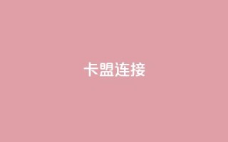 卡盟连接 - 卡盟链接的优势及使用技巧~
