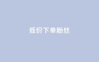 dy低价下单粉丝 - 低价下单迪丽热巴粉丝最佳选择~