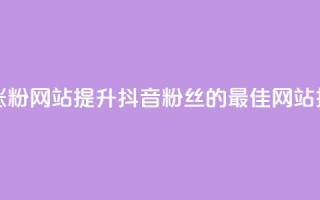 抖音有效涨粉网站 - 提升抖音粉丝的最佳网站推荐~