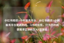 小红书阅读24小时服务平台，小红书阅读24小时服务平台是真的吗，24小时在线，只为您的阅读需求亿乐社区SUP货源站