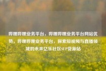 哔哩哔哩业务平台,哔哩哔哩业务平台网站优势,哔哩哔哩业务平台,探索短视频与直播领域的未来亿乐社区SUP货源站