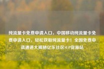 纯流量卡免费申请入口，中国移动纯流量卡免费申请入口，轻松获取纯流量卡！全国免费申请通道大揭秘亿乐社区SUP货源站