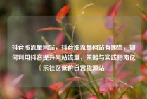 抖音涨流量网站，抖音涨流量网站有哪些，如何利用抖音提升网站流量，策略与实践指南亿乐社区低价自营货源站