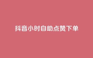 抖音24小时自助点赞下单 - 抖音24小时快速自助点赞服务,轻松点亮你的视频~