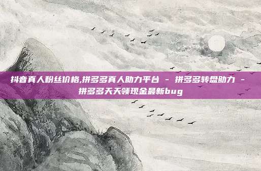 抖音真人粉丝价格,拼多多真人助力平台 - 拼多多转盘助力 拼多多天天领现金最新bug  第1张