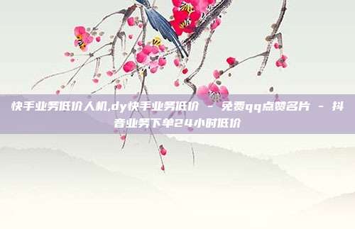 快手业务低价人机,dy快手业务低价 - 免费qq点赞名片 抖音业务下单24小时低价  第1张